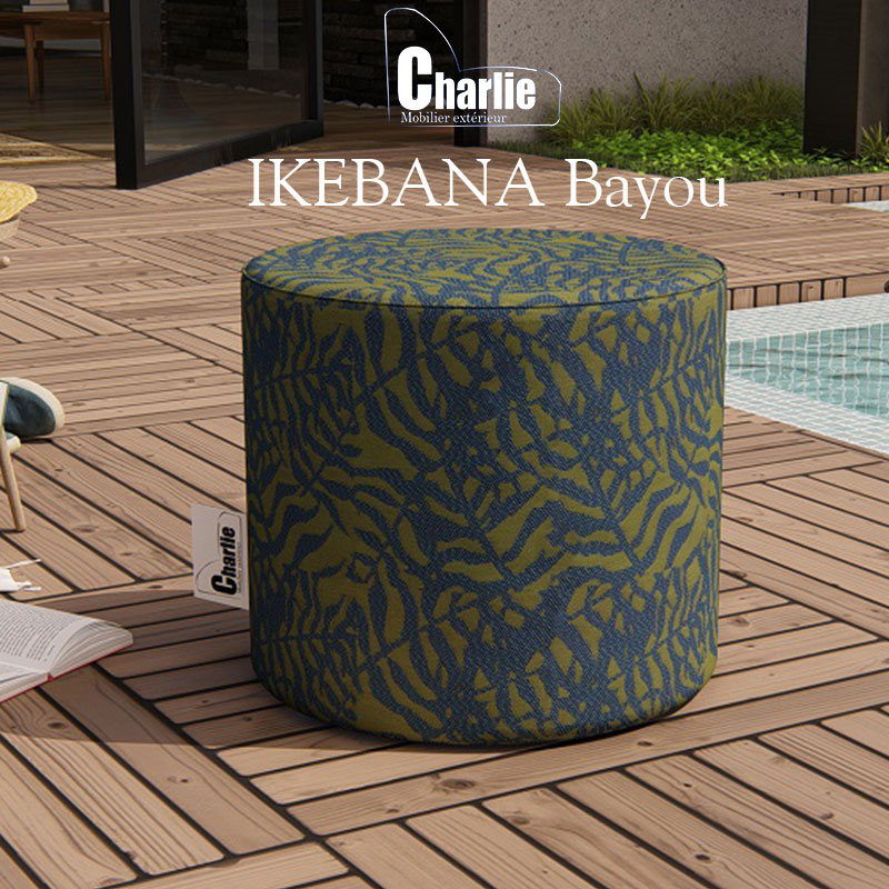 pouf exterieur ikebana bayou