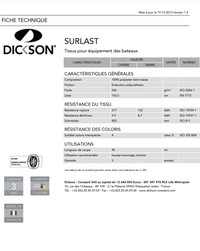 Document technique toile surlast