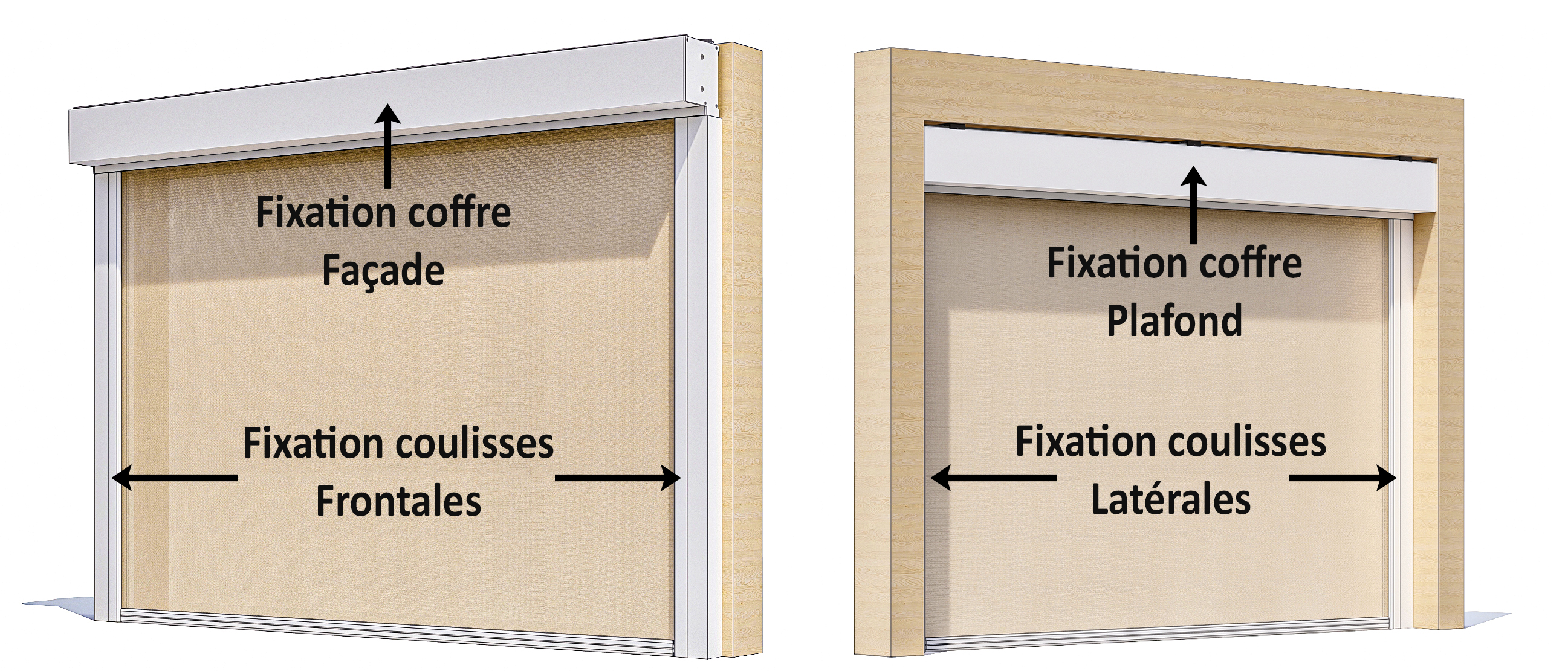 Fixations Store extérieur vertical zip - KristalRoll