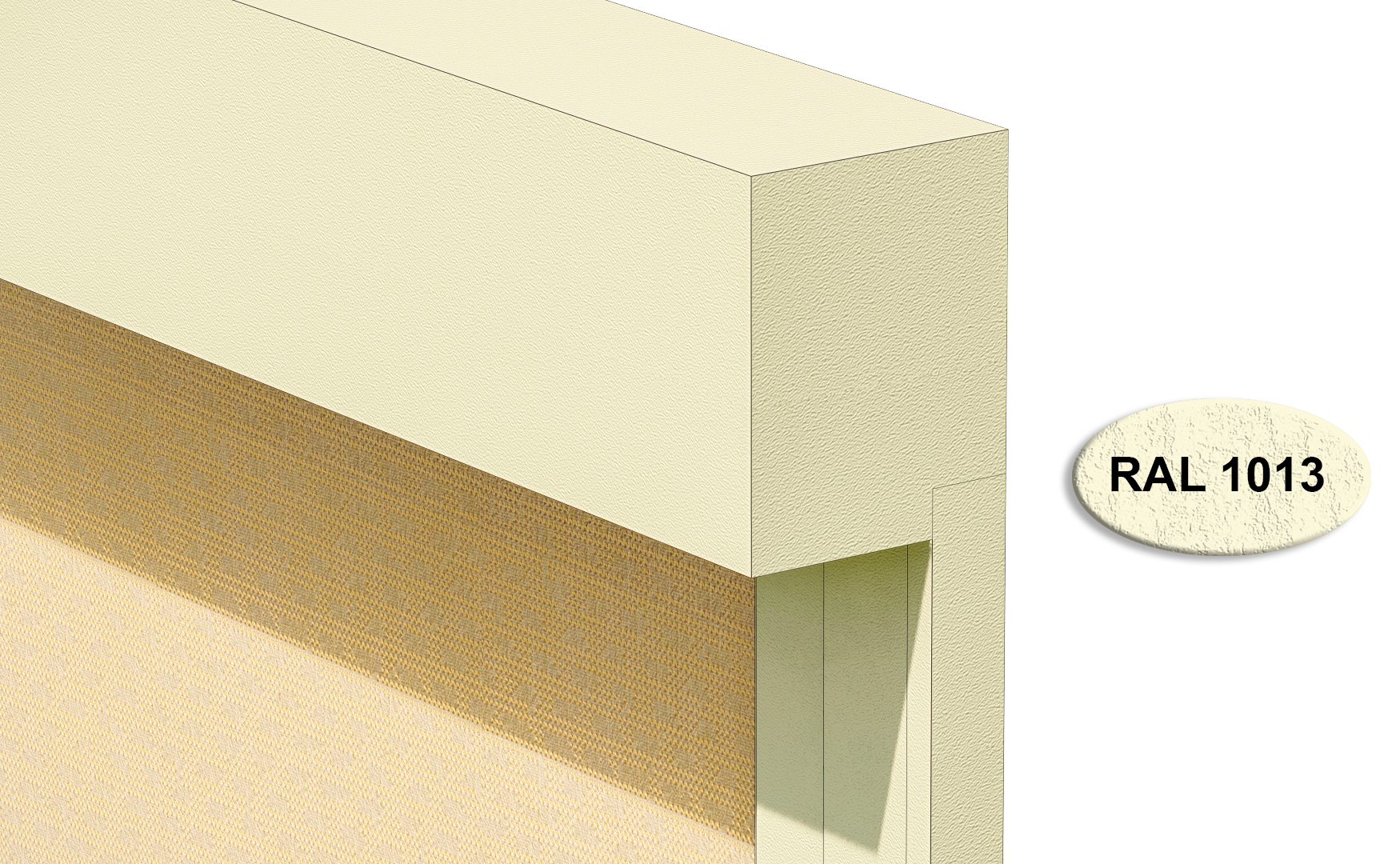 RAL 1013 ivoire mat pour store extérieur