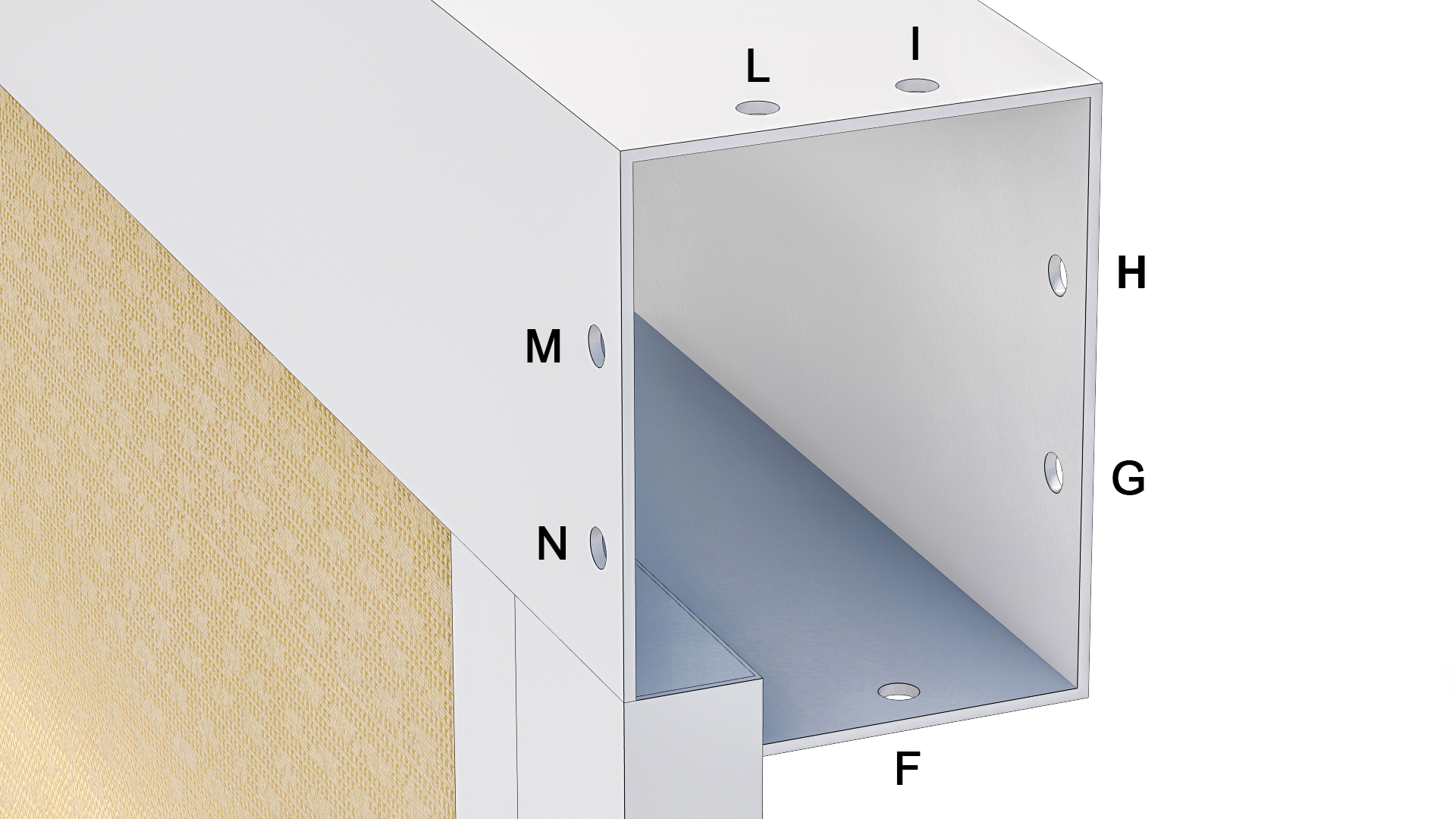 Sortie de fils pour motorisation store extérieur