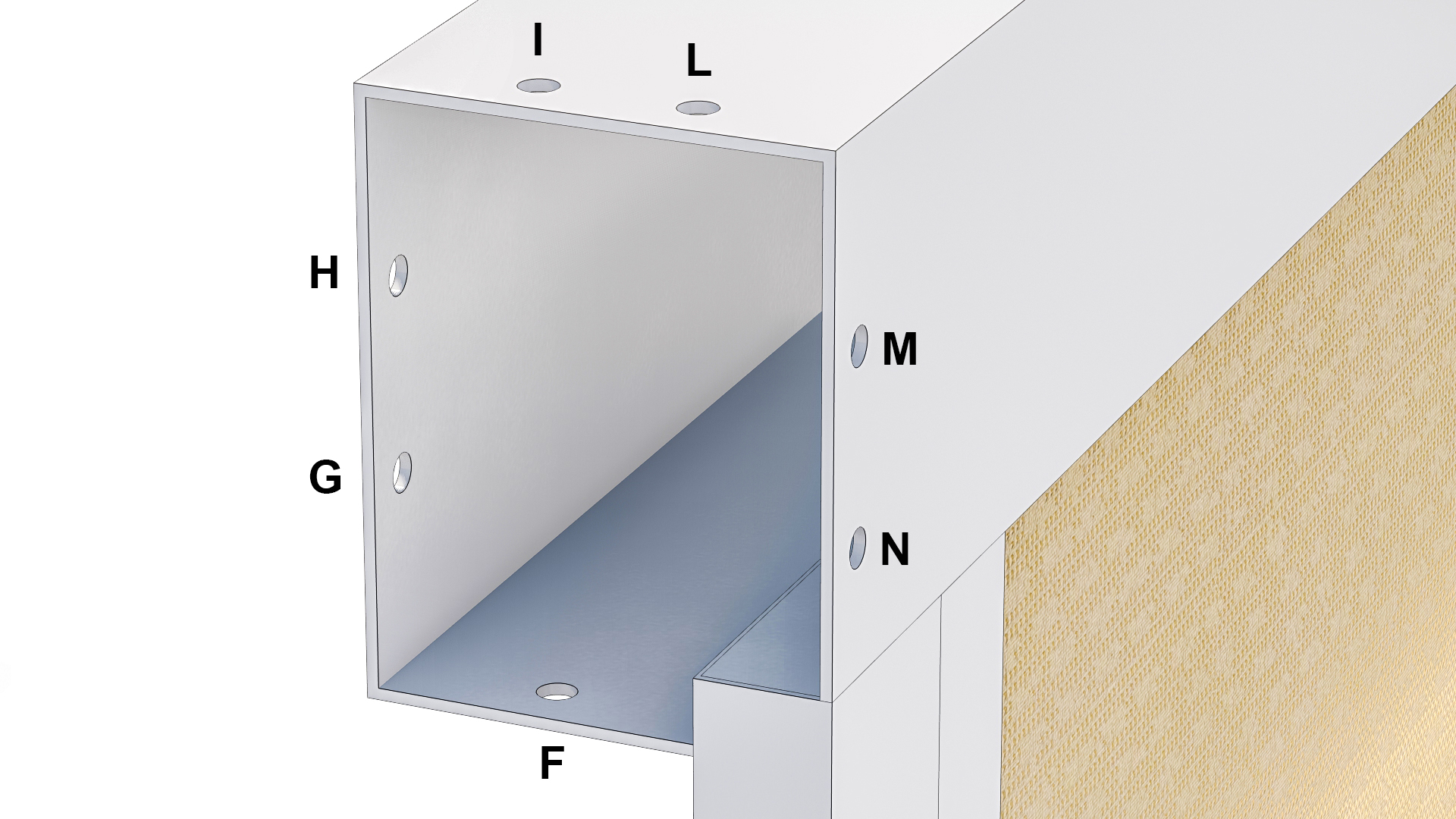 Sortie de fils pour motorisation store extérieur