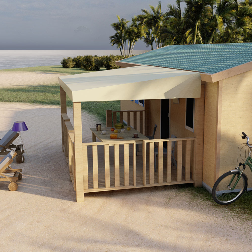 bâche sur mesure pour terrasse mobilhome