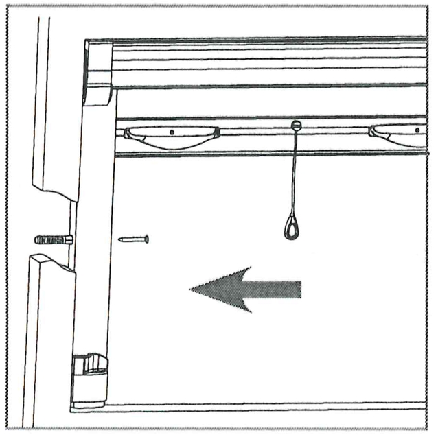 Fixation coulisses latérales pour moustiquaire