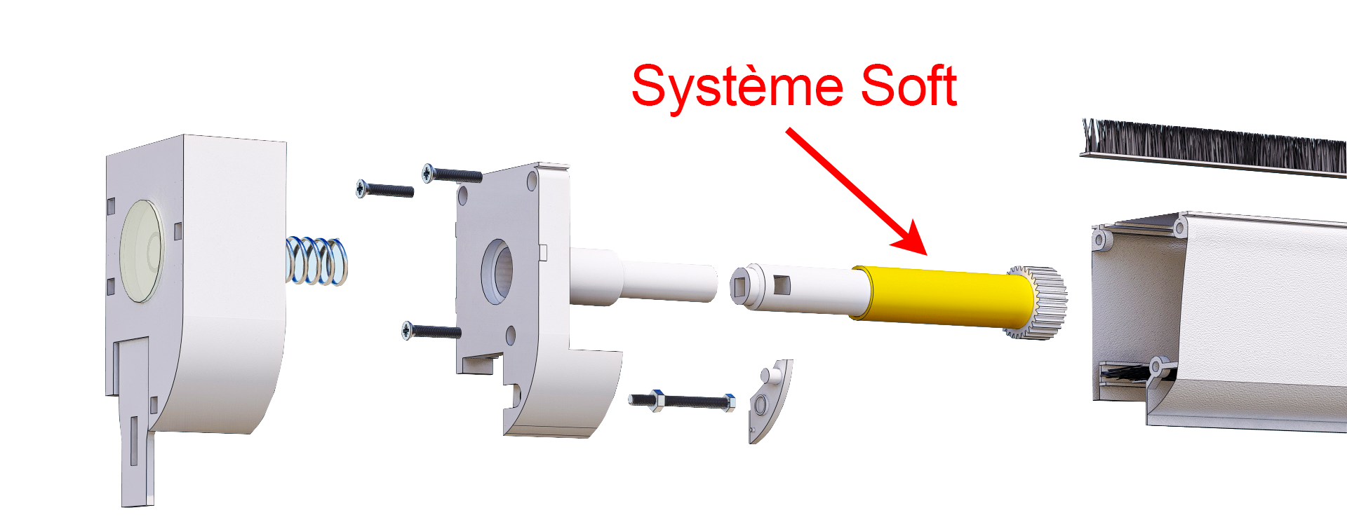 Système soft (frein) moustiquaire verticale sur mesure