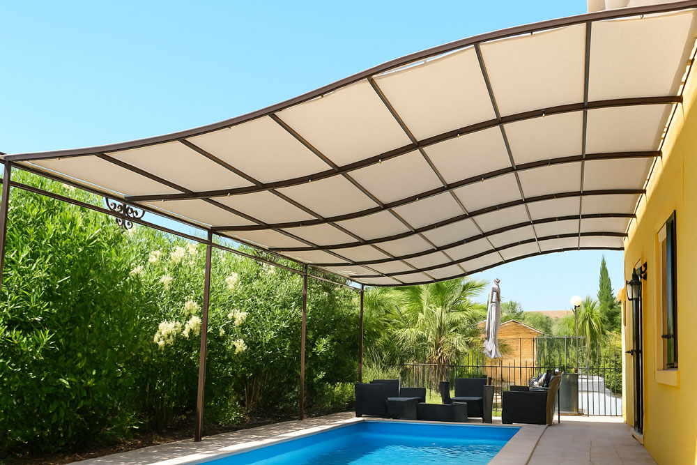 bâche sur mesure pour pergola en matal