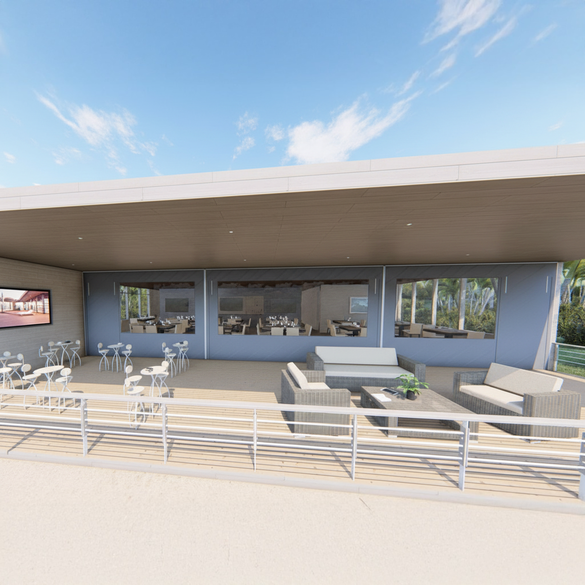 bâche fermeture de terrasse restaurant