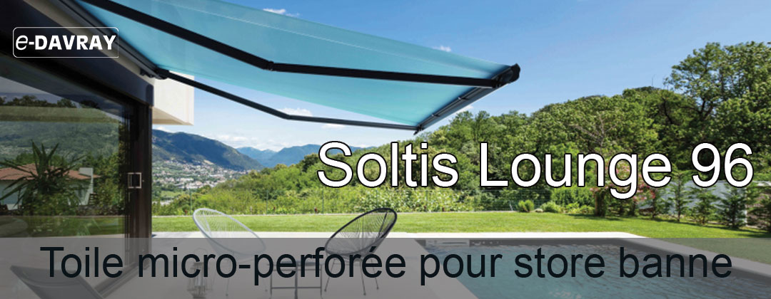 toile micro perforée pour store banne soltis 96