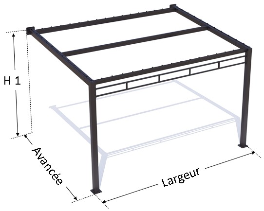 dimensions d'une pergola sur mesure