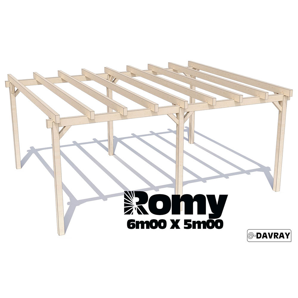 pergola auto-portée 6mx5m romy