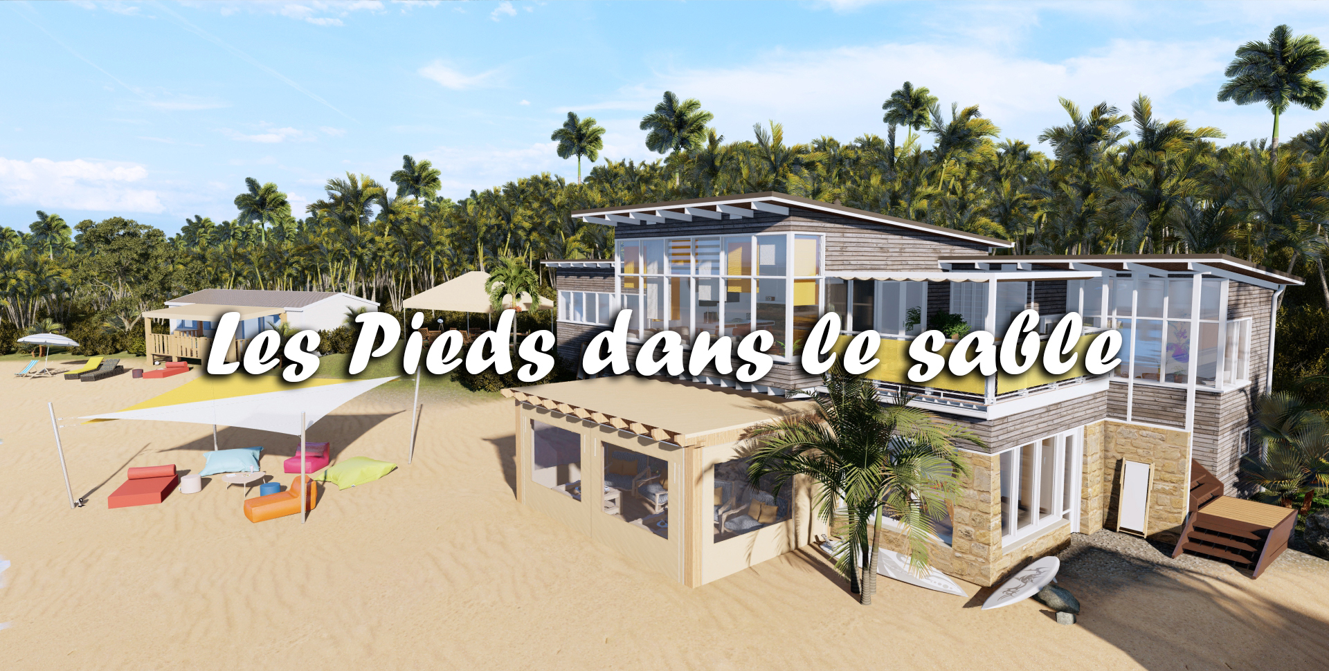 Découvrez les produits E-Davray dans cette maison sur la plage