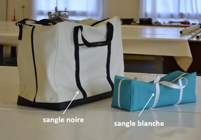 Couleurs des sangles pour sac sur mesure 