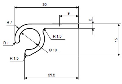 Dimensions profil aluminium