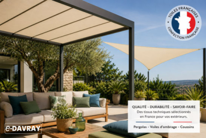Pourquoi choisir des toiles fran&ccedil;aises pour votre pergola et voile d'ombrage