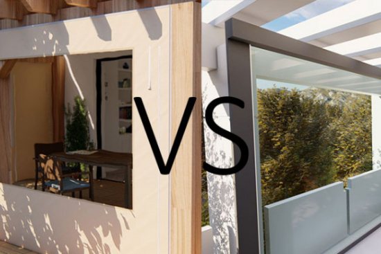 Bâche ou store enrouleur pour fermer une terrasse ?