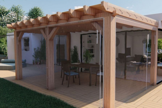 Comment fixer une bâche pour fermeture de terrasse?